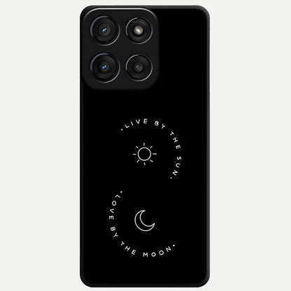  Sunflower Cat Art Glass Case For Moto Edge 60 Fusion back cover – full design glossy printed glass finish