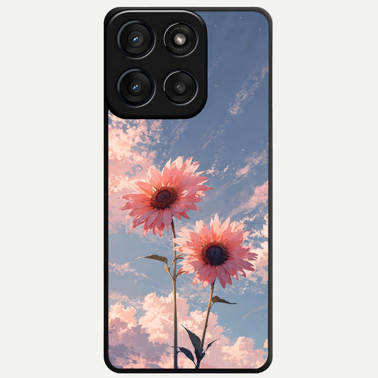  Sun Moon Balance Glass Case For Moto Edge 60 Fusion back cover – full design glossy printed glass finish