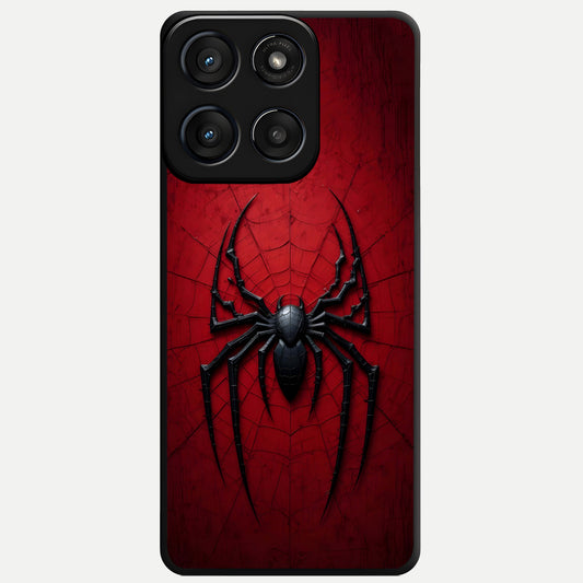  Superhero Web Emblem Glass Case For Moto Edge 60 Fusion back cover – full design glossy printed glass finish