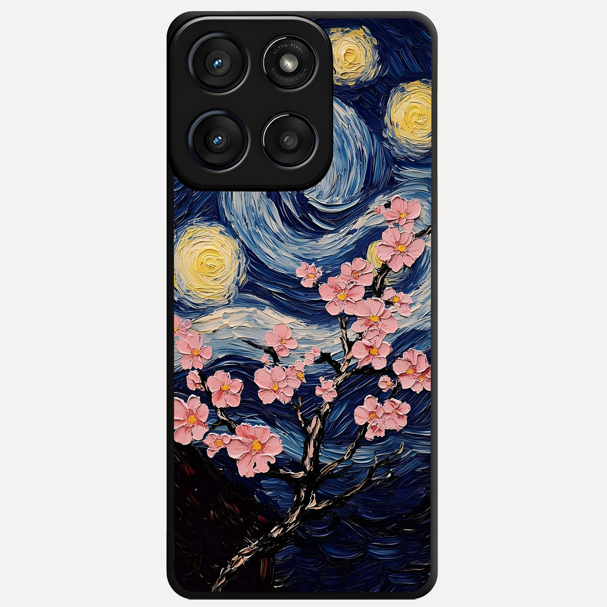  Van Gogh Scenery Glass Case For Moto Edge 60 Fusion back cover – full design glossy printed glass finish