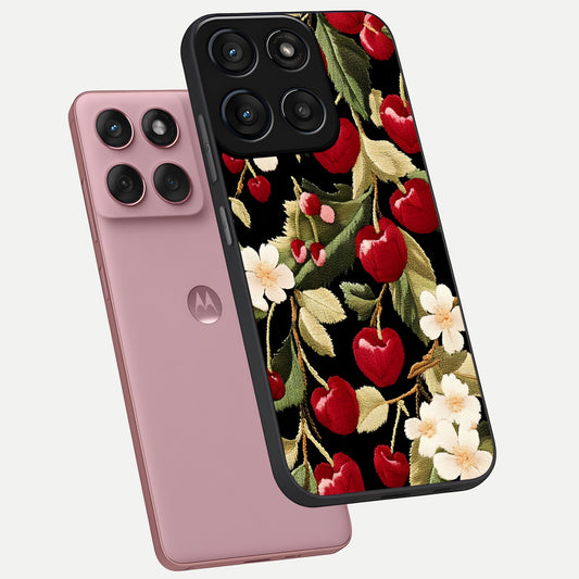  Blooming Spendor Bird phone case For Moto Edge 60 Fusion showing premium glass back cover with detailed artwork