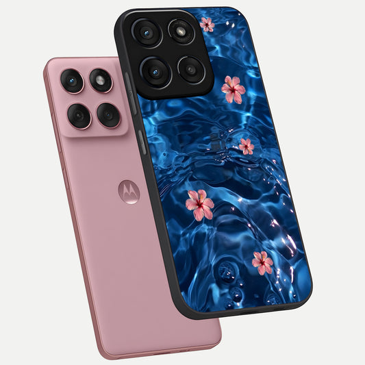  Bloom Thread Art phone case For Moto Edge 60 Fusion showing premium glass back cover with detailed artwork