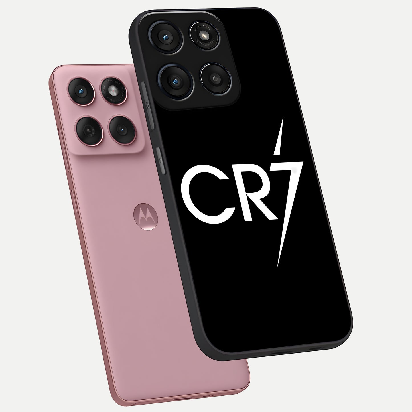 CR7 Elite Strike phone case For Moto Edge 60 Fusion showing premium glass back cover with detailed artwork