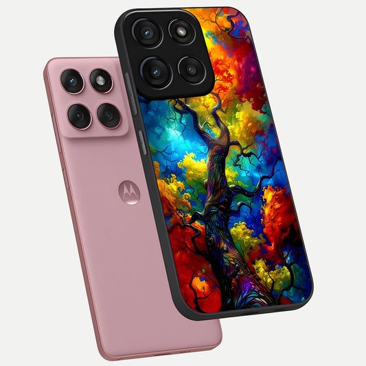  Colorful Soda Bottles phone case For Moto Edge 60 Fusion showing premium glass back cover with detailed artwork