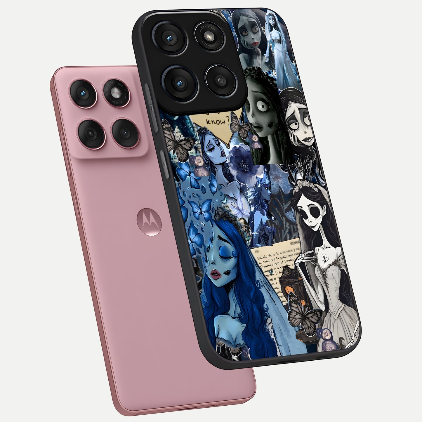  Corpse Bride Posters phone case For Moto Edge 60 Fusion showing premium glass back cover with detailed artwork