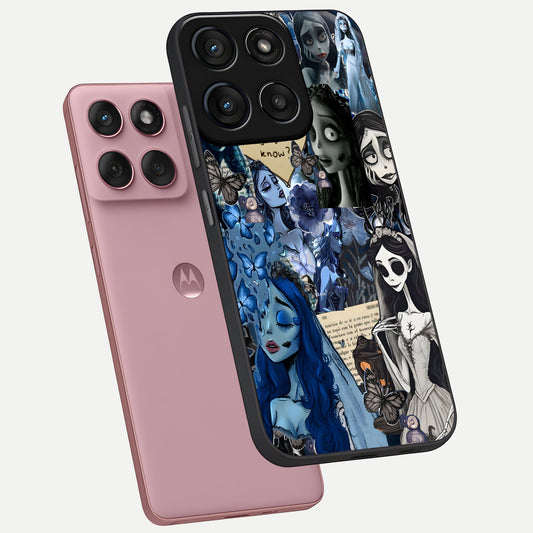  Corpse Bride Posters phone case For Moto Edge 60 Fusion showing premium glass back cover with detailed artwork
