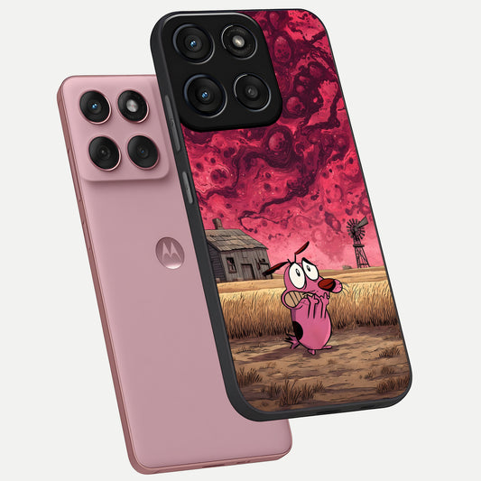  Courage Under Sky phone case For Moto Edge 60 Fusion showing premium glass back cover with detailed artwork