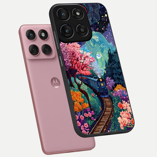  Digital Art phone case For Moto Edge 60 Fusion showing premium glass back cover with detailed artwork