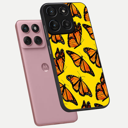  Golden Wing Flight phone case For Moto Edge 60 Fusion showing premium glass back cover with detailed artwork
