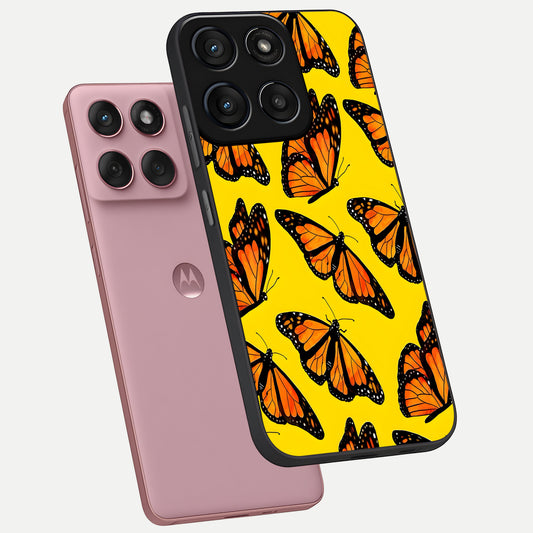  Golden Wing Flight phone case For Moto Edge 60 Fusion showing premium glass back cover with detailed artwork
