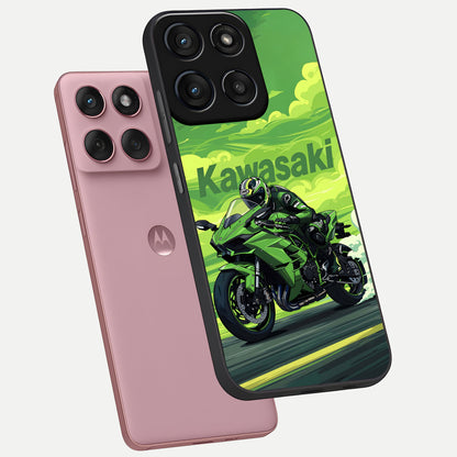  Greenery Sky phone case For Moto Edge 60 Fusion showing premium glass back cover with detailed artwork