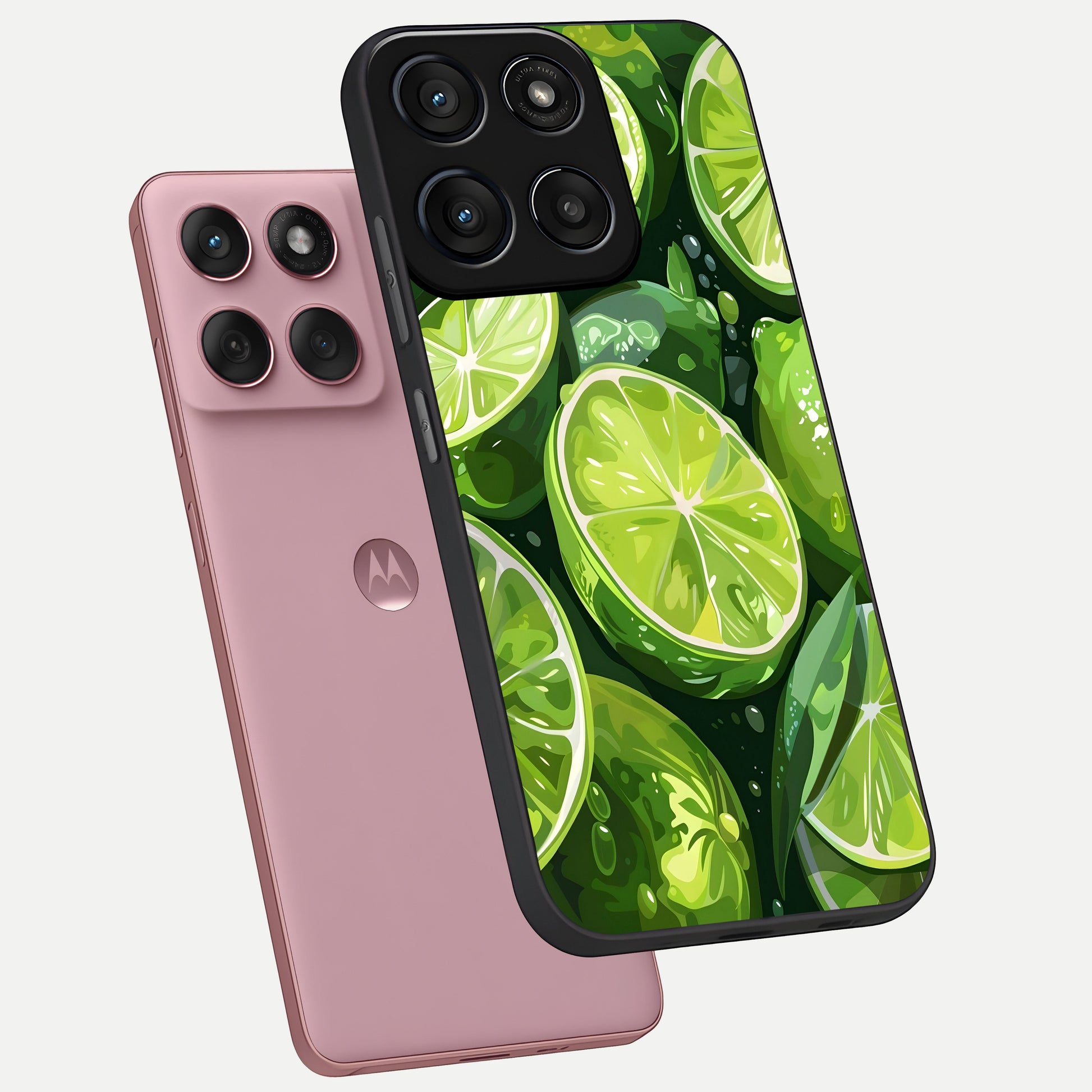  Green Kawasaki phone case For Moto Edge 60 Fusion showing premium glass back cover with detailed artwork