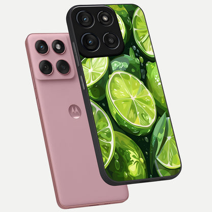  Green Kawasaki phone case For Moto Edge 60 Fusion showing premium glass back cover with detailed artwork