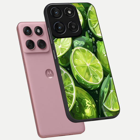  Green Kawasaki phone case For Moto Edge 60 Fusion showing premium glass back cover with detailed artwork