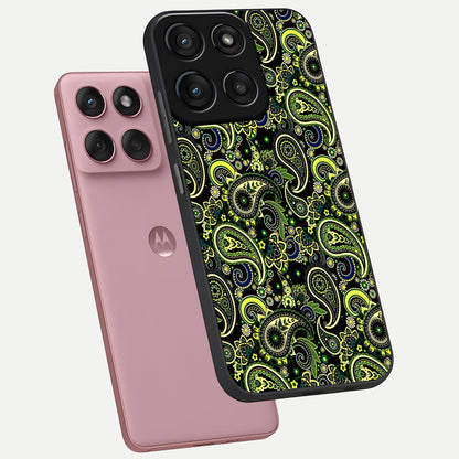  Green Lemon phone case For Moto Edge 60 Fusion showing premium glass back cover with detailed artwork