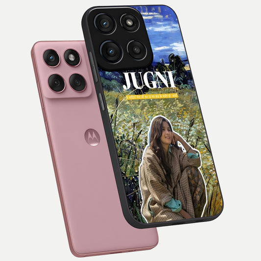  Jugni Soul Vibes phone case For Moto Edge 60 Fusion showing premium glass back cover with detailed artwork