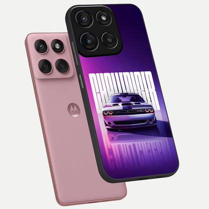  Midnight Muscle Ride phone case For Moto Edge 60 Fusion showing premium glass back cover with detailed artwork