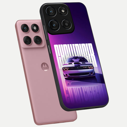  Midnight Muscle Ride phone case For Moto Edge 60 Fusion showing premium glass back cover with detailed artwork