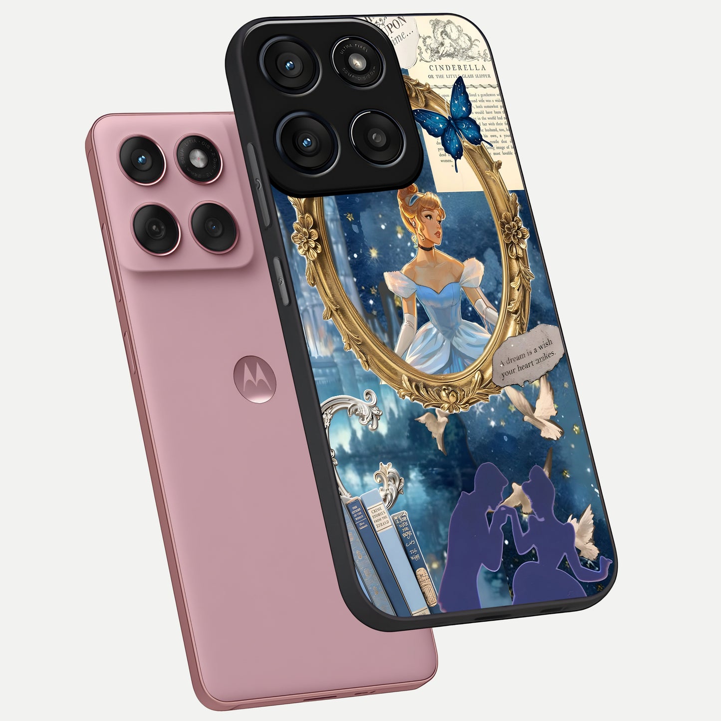  Midnight Queen phone case For Moto Edge 60 Fusion showing premium glass back cover with detailed artwork