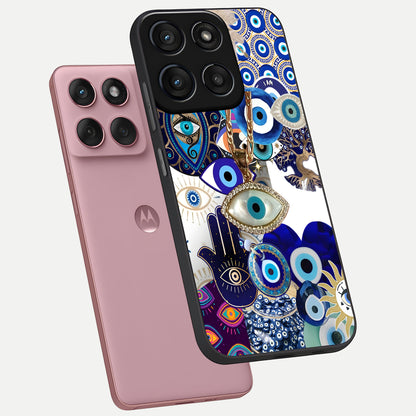  Mystic Charm Eye phone case For Moto Edge 60 Fusion showing premium glass back cover with detailed artwork
