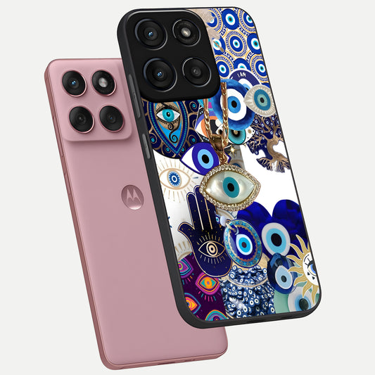  Mystic Charm Eye phone case For Moto Edge 60 Fusion showing premium glass back cover with detailed artwork