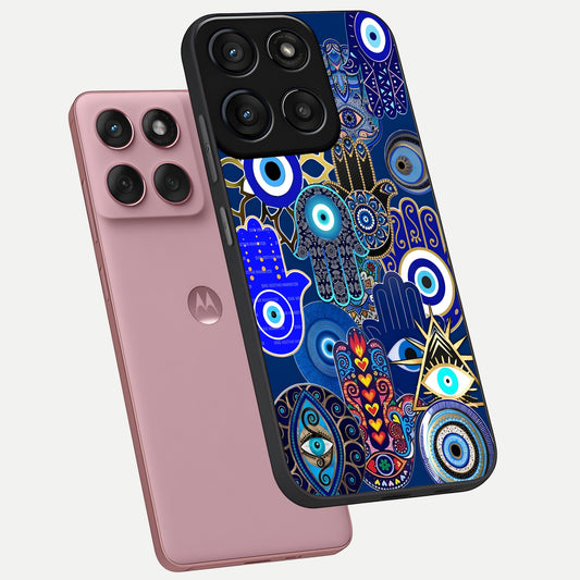  Mystic Palm Guard phone case For Moto Edge 60 Fusion showing premium glass back cover with detailed artwork