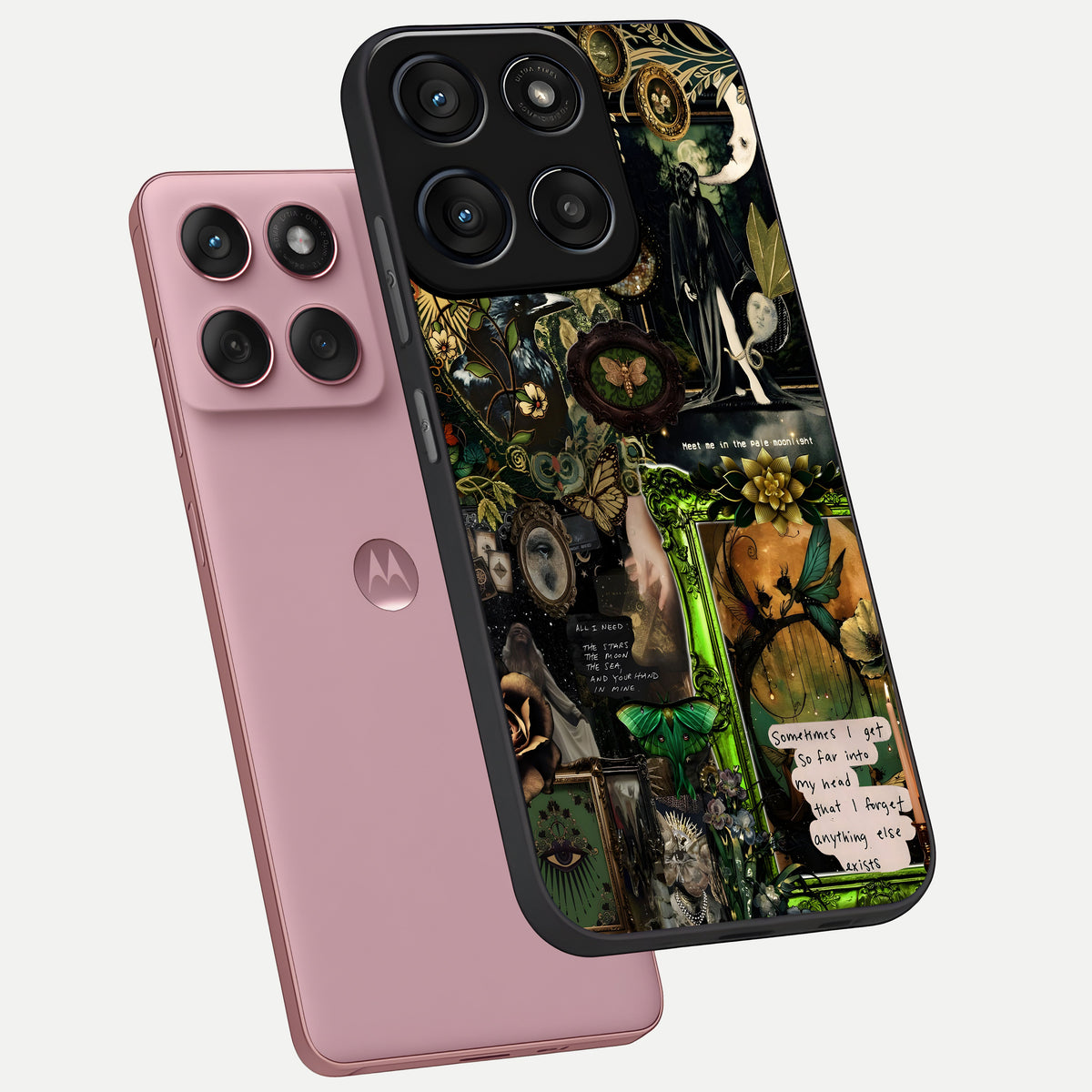  Mystic Woods Secret phone case For Moto Edge 60 Fusion showing premium glass back cover with detailed artwork