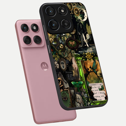  Mystic Woods Secret phone case For Moto Edge 60 Fusion showing premium glass back cover with detailed artwork