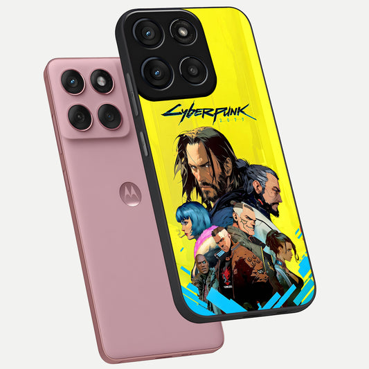  Neon Rebel Genesis phone case For Moto Edge 60 Fusion showing premium glass back cover with detailed artwork