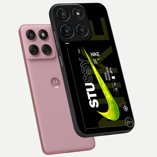  Neon Street Edition phone case For Moto Edge 60 Fusion showing premium glass back cover with detailed artwork