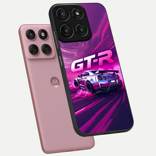  Speed Drift Legend phone case For Moto Edge 60 Fusion showing premium glass back cover with detailed artwork