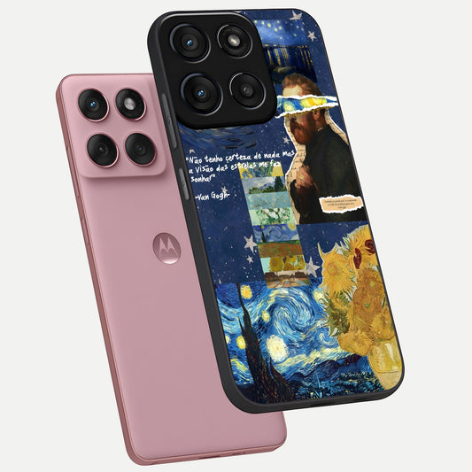  Starry Dream Vision phone case For Moto Edge 60 Fusion showing premium glass back cover with detailed artwork