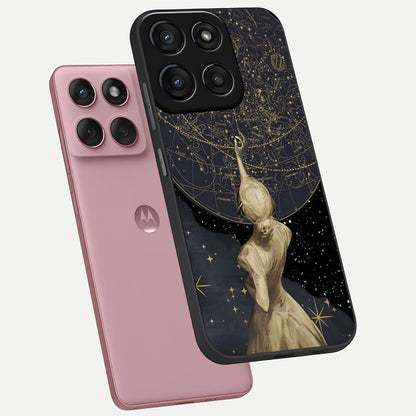  Taylor Swift Girl phone case For Moto Edge 60 Fusion showing premium glass back cover with detailed artwork