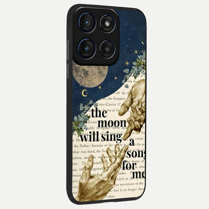  Aesthetic Divine back cover For Moto Edge 60 Fusion slim fit glass case with vibrant aesthetic design