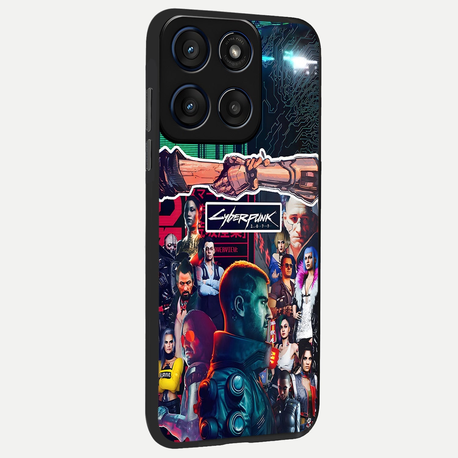  CYBERPUNK Legacy back cover For Moto Edge 60 Fusion slim fit glass case with vibrant aesthetic design