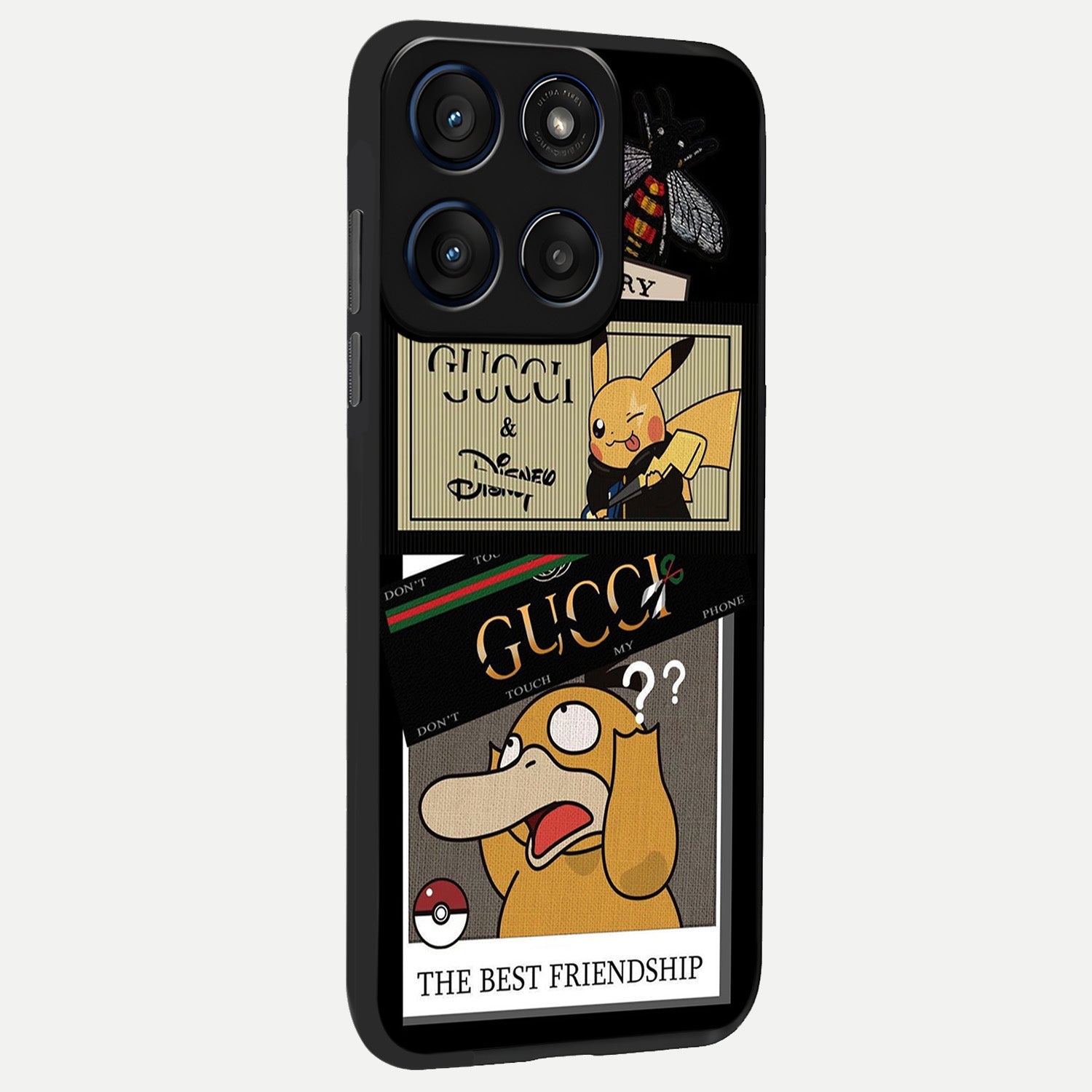  Cartoon Brand Play Mashup back cover For Moto Edge 60 Fusion slim fit glass case with vibrant aesthetic design