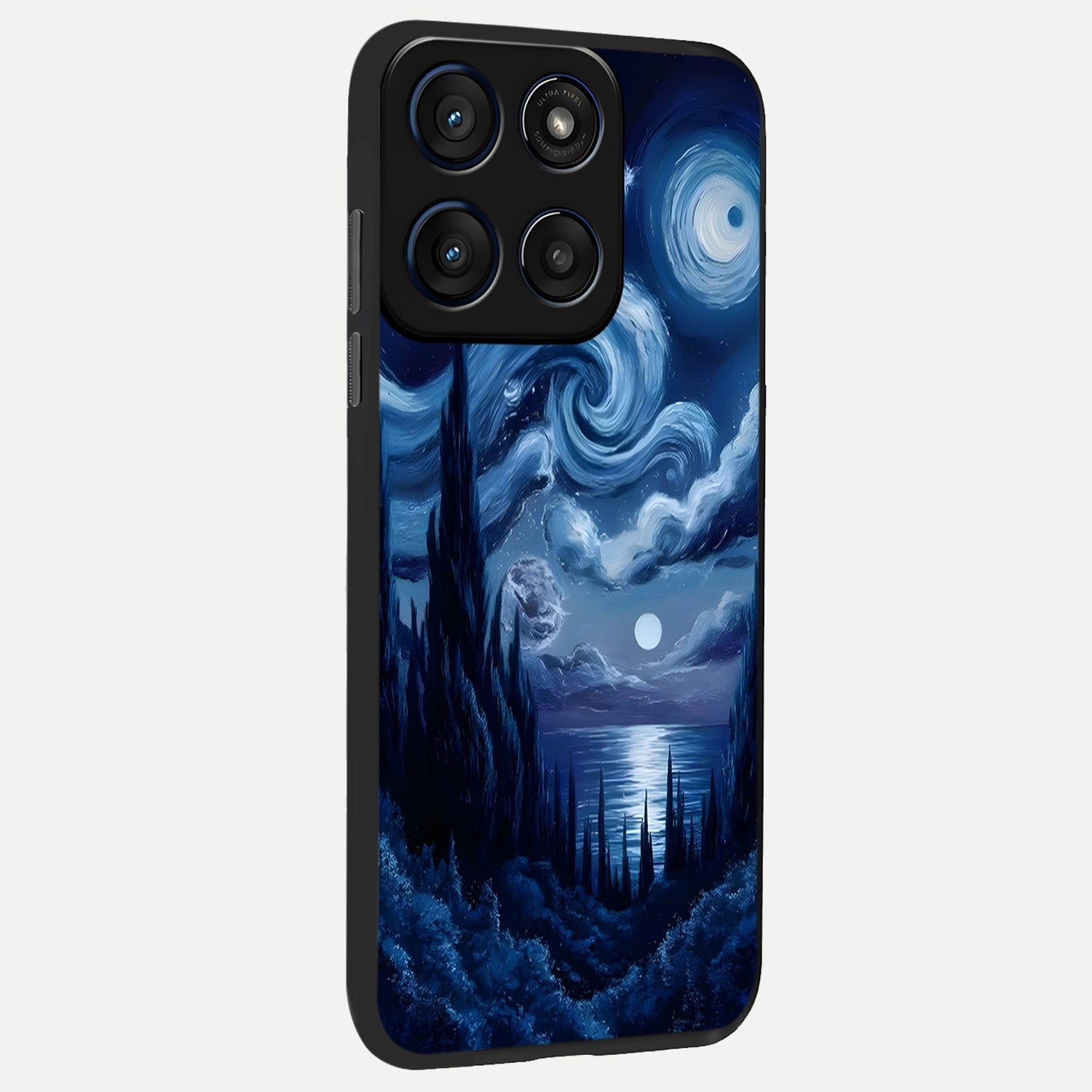  Celestial Dream Van Gogh back cover For Moto Edge 60 Fusion slim fit glass case with vibrant aesthetic design