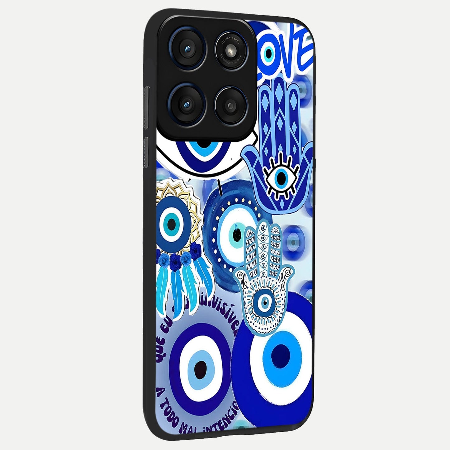  Evil Eyes Dream back cover For Moto Edge 60 Fusion slim fit glass case with vibrant aesthetic design