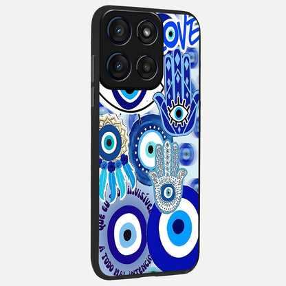  Evil Eyes Dream back cover For Moto Edge 60 Fusion slim fit glass case with vibrant aesthetic design