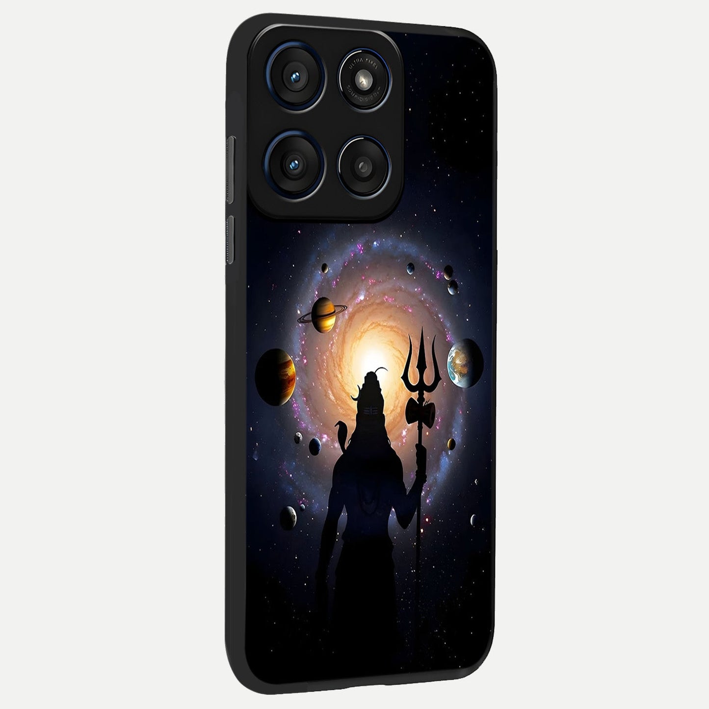 Galactic Shiva Vision back cover For Moto Edge 60 Fusion slim fit glass case with vibrant aesthetic design