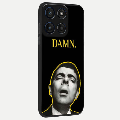  Mr Bean Damn back cover For Moto Edge 60 Fusion slim fit glass case with vibrant aesthetic design