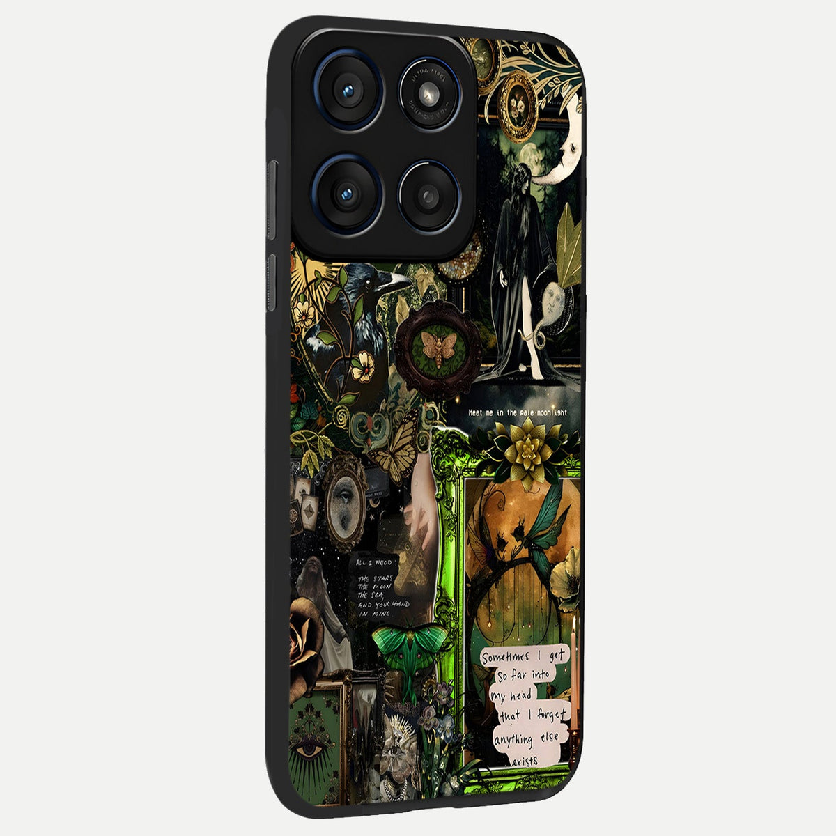  Mystic Woods Secret back cover For Moto Edge 60 Fusion slim fit glass case with vibrant aesthetic design