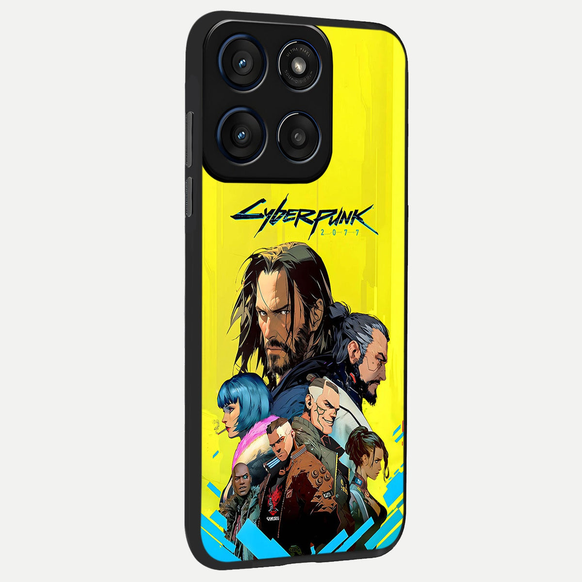  Neon Rebel Genesis back cover For Moto Edge 60 Fusion slim fit glass case with vibrant aesthetic design
