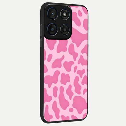  Pinkish Scenery back cover For Moto Edge 60 Fusion slim fit glass case with vibrant aesthetic design