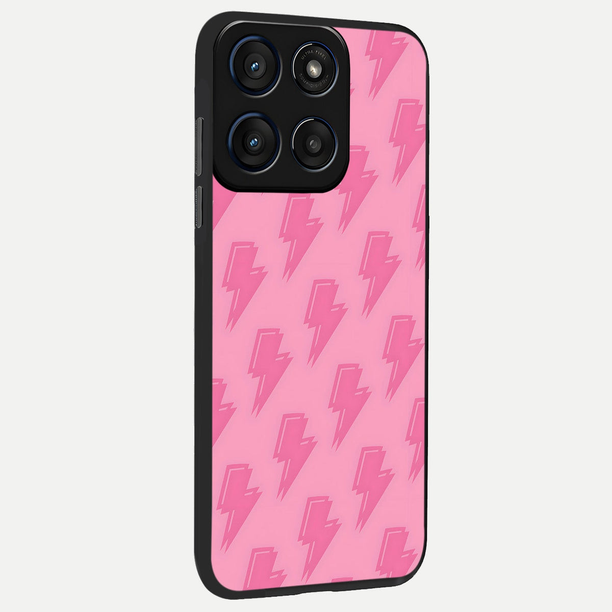  Pink Moo Magic back cover For Moto Edge 60 Fusion slim fit glass case with vibrant aesthetic design