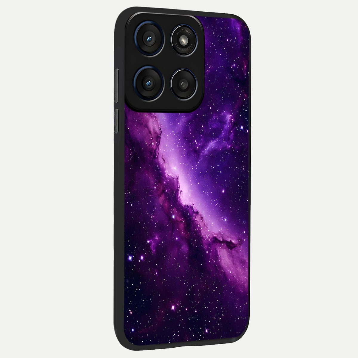  Purple Shade Sky back cover For Moto Edge 60 Fusion slim fit glass case with vibrant aesthetic design