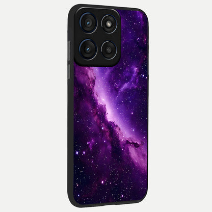 Purple Shade Sky back cover For Moto Edge 60 Fusion slim fit glass case with vibrant aesthetic design