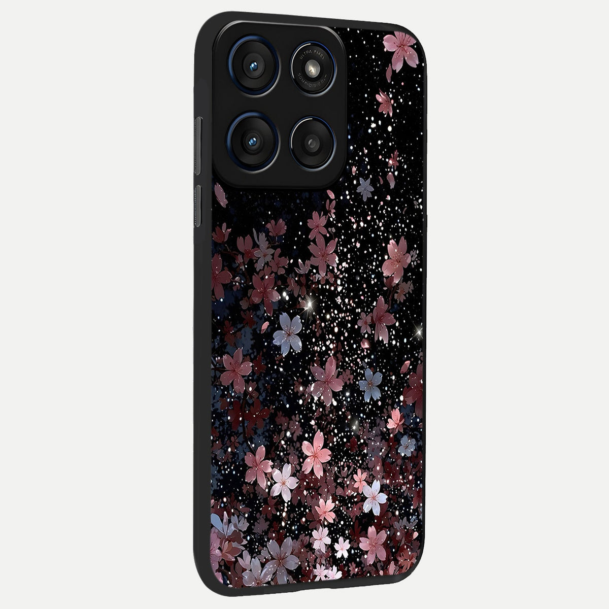  Starlit Flower Dreams back cover For Moto Edge 60 Fusion slim fit glass case with vibrant aesthetic design