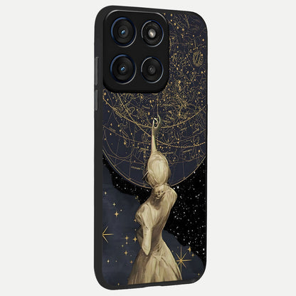  Taylor Swift Girl back cover For Moto Edge 60 Fusion slim fit glass case with vibrant aesthetic design