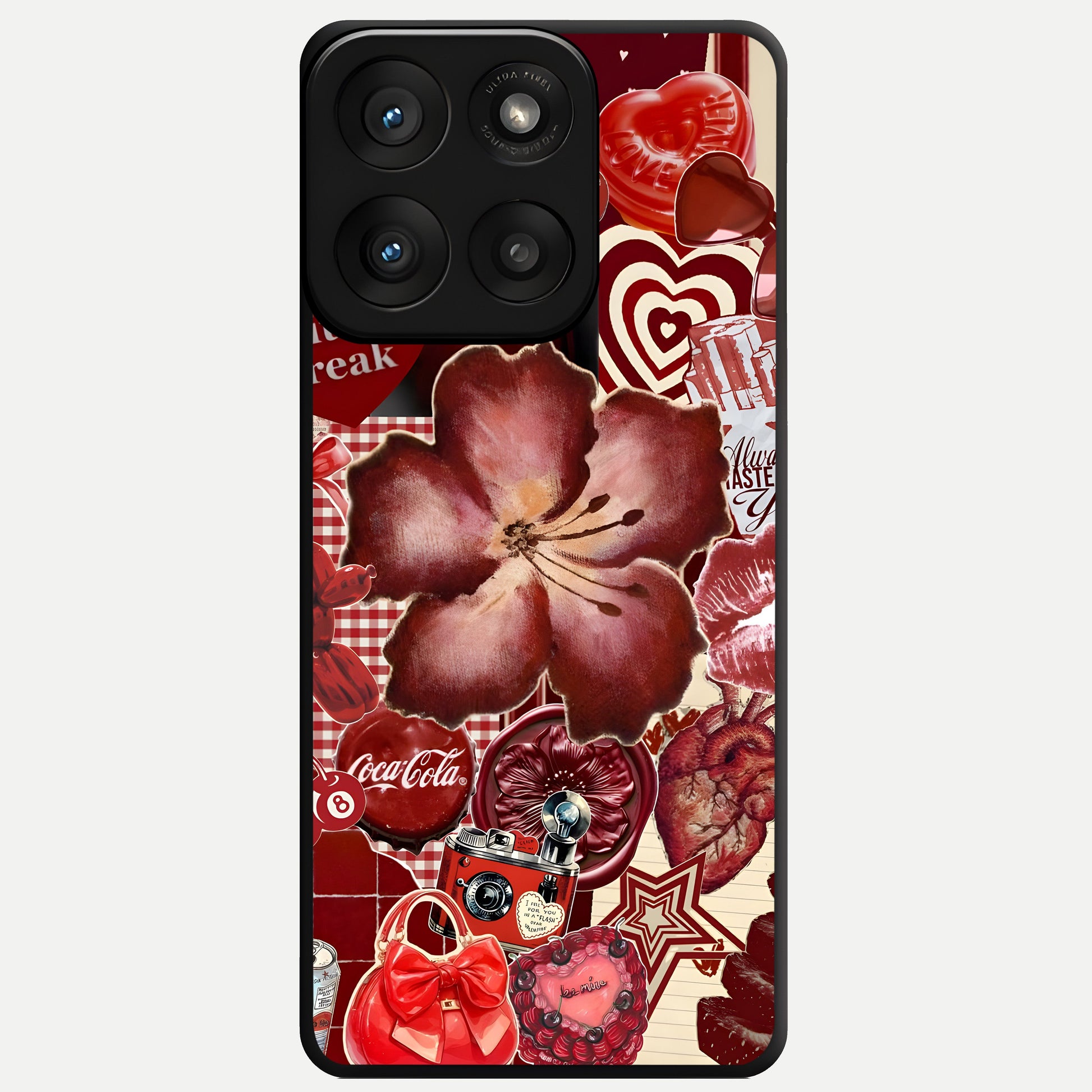  Aesthetic Little Freak Glass Case For Moto Edge 60 Pro back cover – full design glossy printed glass finish